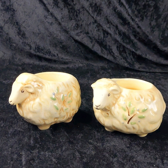 Party lite sheep tealight holders